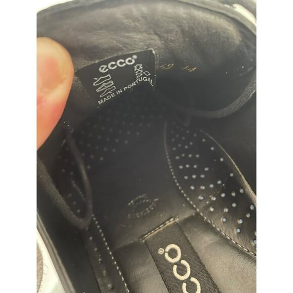 ECCO Men's Black Melbourne Tie Shoe Size EU 44 / US 10.5 - Pre-owned, Some Wear - Picture 12 of 13